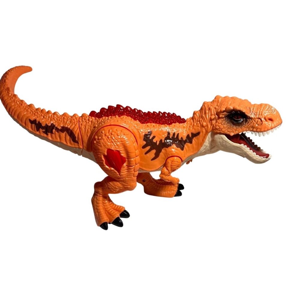 Zuru Robo Alive Dinosaur Orange Figure With Lights & Sounds 14.5" Realistic